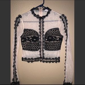 ❤️ Floral Design Crop Top